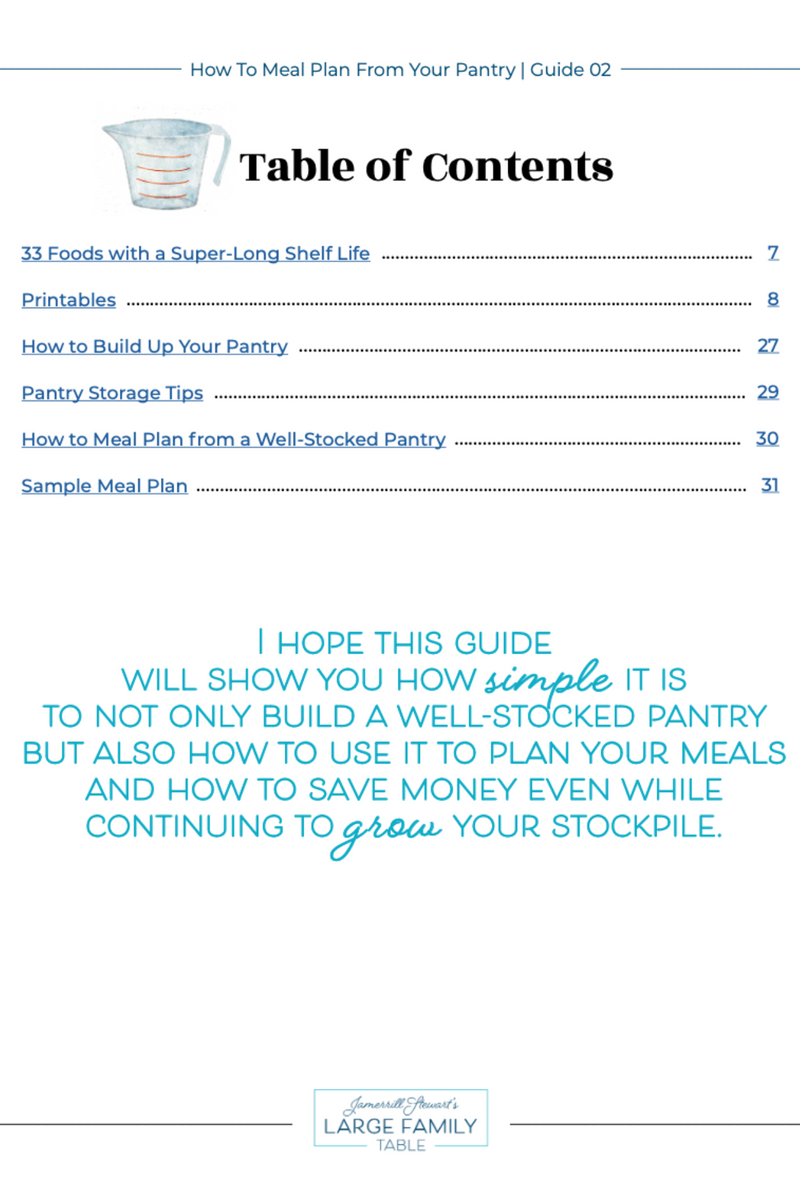 How to Meal Plan from Your Pantry | Building a Well-Stocked Pantry and ...
