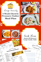 Large Family 12-Week Large Family Electric Pressure Cooker Meal Plans {144 pages}