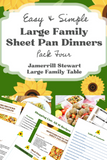 Large Family Sheet Pan Meals Four Pack Bundle {76 pages}