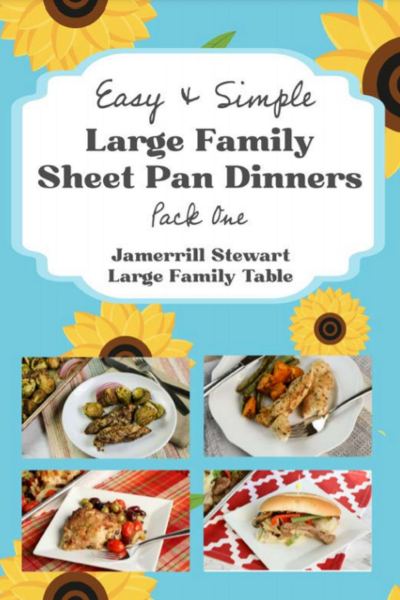 Large Family Sheet Pan Meals Triple Bundle {56 pages} Jamerrill