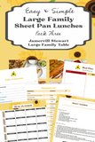 Large Family Sheet Pan Meals Four Pack Bundle {76 pages}