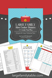 Large Family Slow Cooker Dinners Triple Bundle {121 pages}