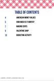 Valentine Shop Money Table Pack {11 pages}