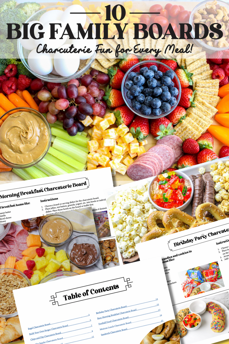 10 Big Family Boards Charcuterie Fun for Every Meal {22 pages