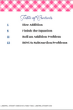 Dice Addition Pack {13 pages}