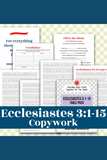 Ecclesiastes 3 Table Pack {21 pages}