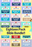 Eighteen Pack Bible Printables Bundle {442 pages}