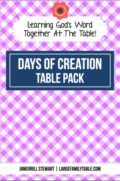 Days of Creation Table Pack {48 pages}