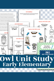 Owls Table Pack {11 pages}