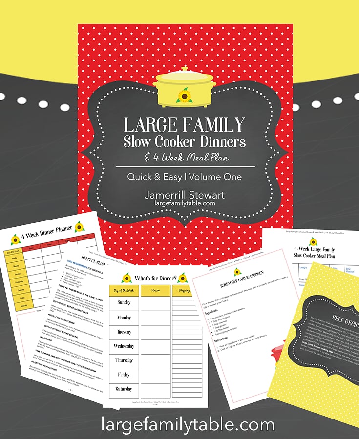 Slow Cooker Meals Jamerrill Stewart, Large Family Table Jamerrill