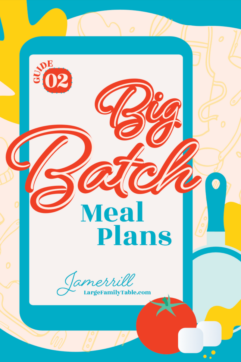 Big batch meal plans double bundle 110 pages jamerrill stewart
