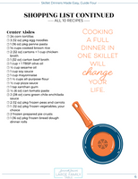 Easy Skillet Dinners Guides 1-4 {109 pages}