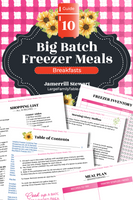 Big Batch Freezer Meals Guide 10 | Breakfasts  {46 pages}