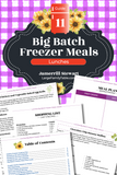 Big Batch Freezer Meals Guide 11 | Lunches {44 pages}