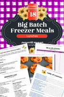 Big Batch Freezer Meals Guide 18 | Lunches {64 pages}