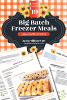Big Batch Freezer Meals Guide 19 | Low Carb Dinners {66 pages}