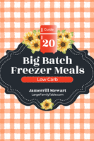 Big Batch Freezer Meals Guide 20 | Low Carb {64 pages}