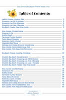 Big Batch Freezer Meals Guide Four | Easy Dinners {44 pages}
