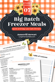 Big Batch Freezer Meals Guide Seven | Quick & Easy Low Carb Dinners {48 pages}