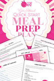 Quick Start | Get Ahead Meal Prep Plan Guide 7 {15 pages}
