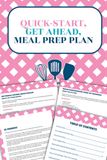 Quick Start | Get Ahead Meal Prep Plan Guide 3 {11 pages}