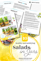10 Healthy & Satisfying Salads in Jars {28 pages}