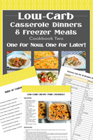 Casserole Dinners & Freezer Meals Triple Bundle {60 pages}