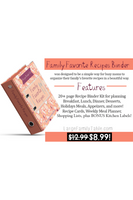 Family Favorite Recipes Binder Creation Kit {20 pages}