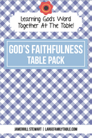 God's Faithfulness Table Pack {21 pages}