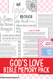 God's Love Table Pack {21 pages}