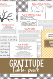 Gratitude Table Pack {19 pages}