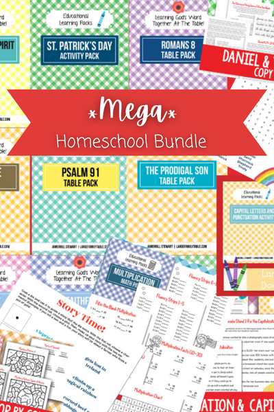 Mega Homeschool Bundle: 17 Table Packs {273 pages}