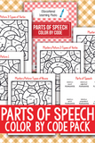 Parts of Speech Table Pack {10 pages}