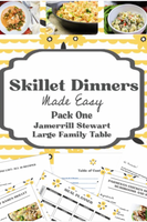 Easy Skillet Dinners Two Pack Bundle {40 pages}