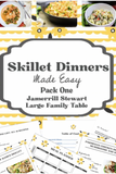 Easy Skillet Dinners Two Pack Bundle {40 pages}
