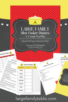 Large Family Slow Cooker Dinners {41 pages}