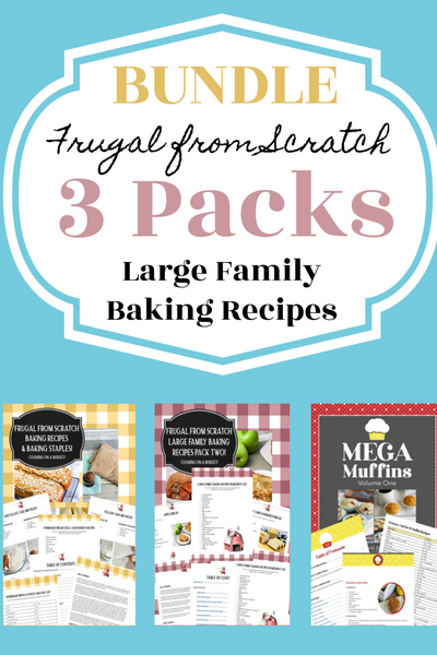 TRIPLE Baking Bundle: Frugal Baking Books 1 & 2 + Mega Muffins Volume One {58 pages}