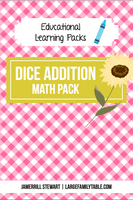 Dice Addition Pack {13 pages}
