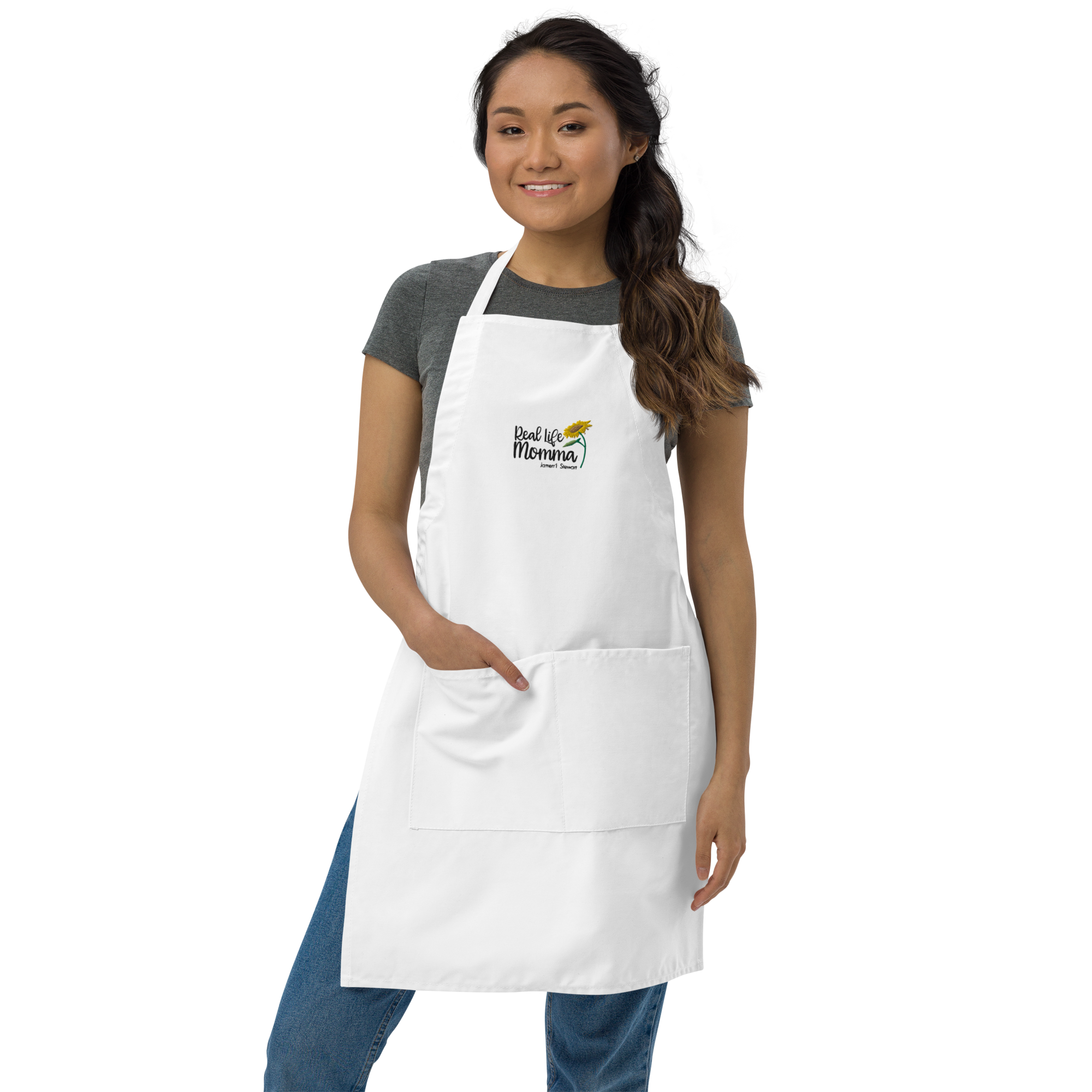 トップス papier Apron/white Real Life Momma