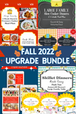 Fall 2022 Upgrade Bundle: Twelve Cooking Packs {385 pages}