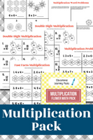 Super Mega Math Bundle: Eight Math Homeschool Activity Packs {89 pages}