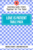 Love is Patient Table Pack {20 pages}