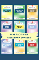 Nine Pack Bible Printables Bundle {187 pages}