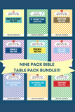 Nine Pack Bible Printables Bundle {187 pages}