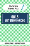 Owls Table Pack {11 pages}
