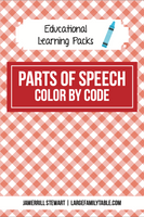 Parts of Speech Table Pack {10 pages}