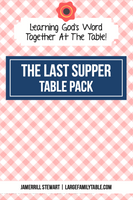 The Last Supper Table Pack {24 pages}