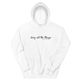 "Doing All the Things" White Hoodie
